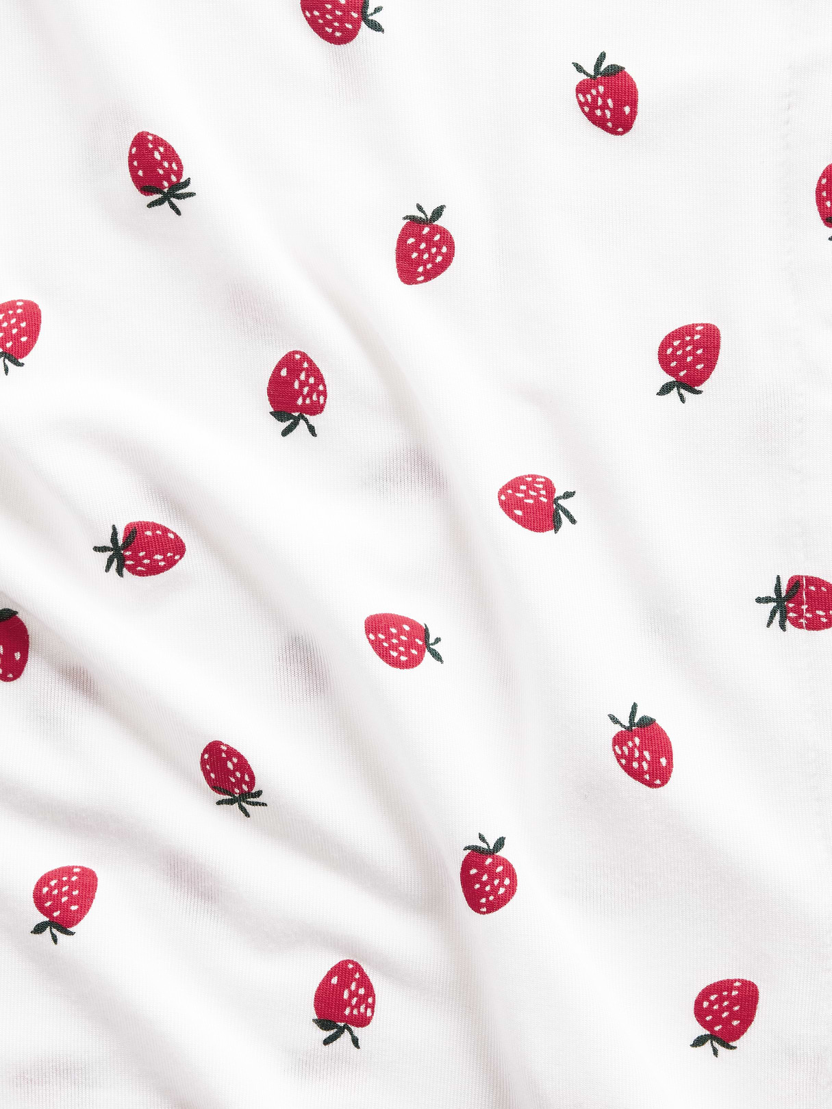 SoftMade Modal PJ Top - Red strawberry print