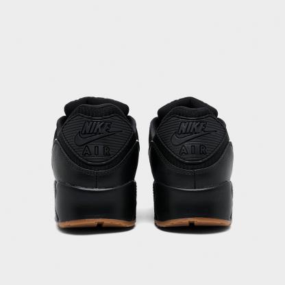 Men's Nithtke Air Max 90 Casual Shoes - Part 3 - Black/White/Gum Med Brown - Back view