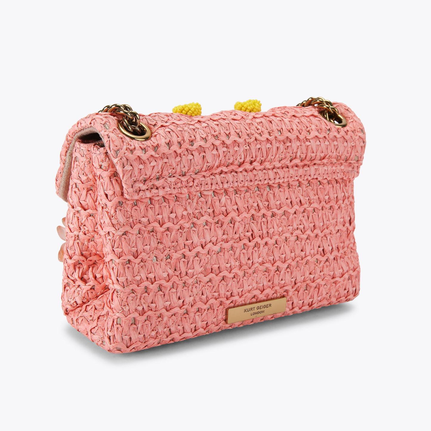 Kurt Geiger London Mini Raffia Kensington Bag - Multi Colored - view 4