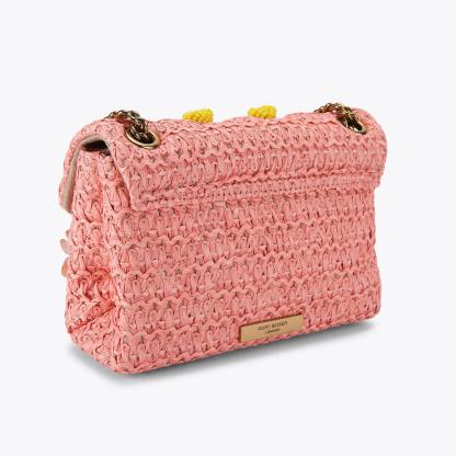 Kurt Geiger London Mini Raffia Kensington Bag - Multi Colored - view 4