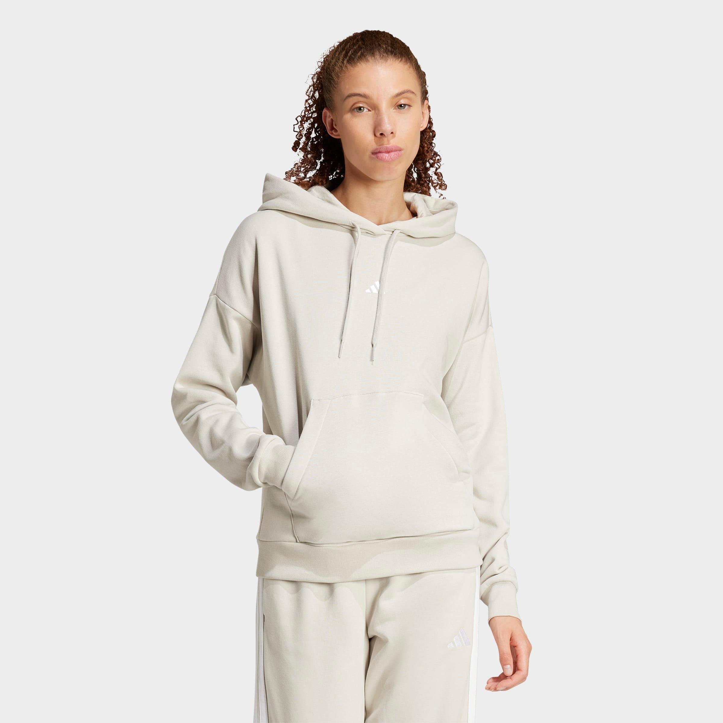Women's adidas Sportswear Essentials Small Logo Feel Cozy Hoodie - Beige/White