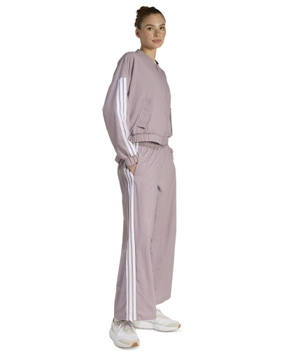 adidas Women's Three Stripe Parachute Pants - Light/Pastel Purple