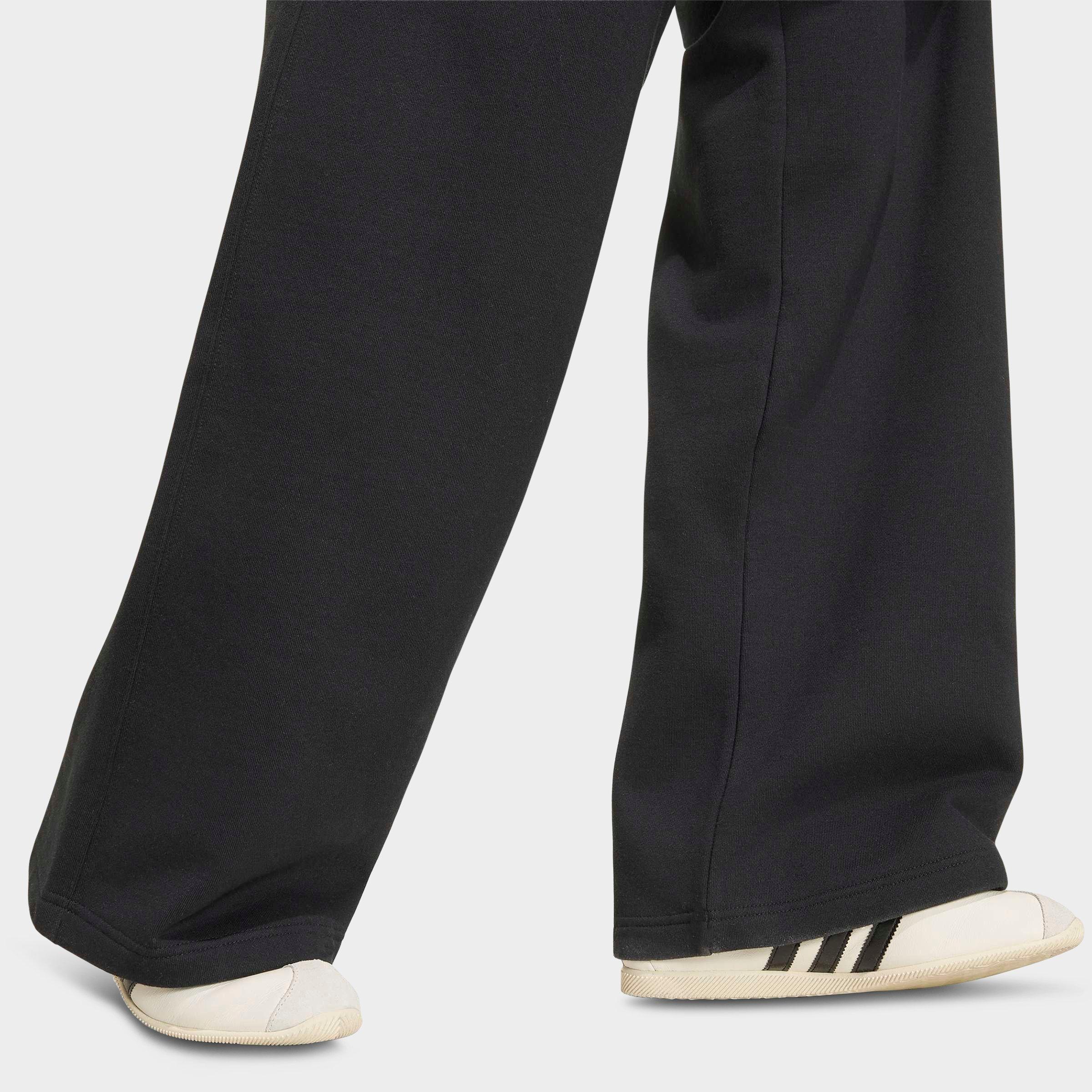 Women's adidas Originals Essentials Fleece Wide Leg Pants - Black