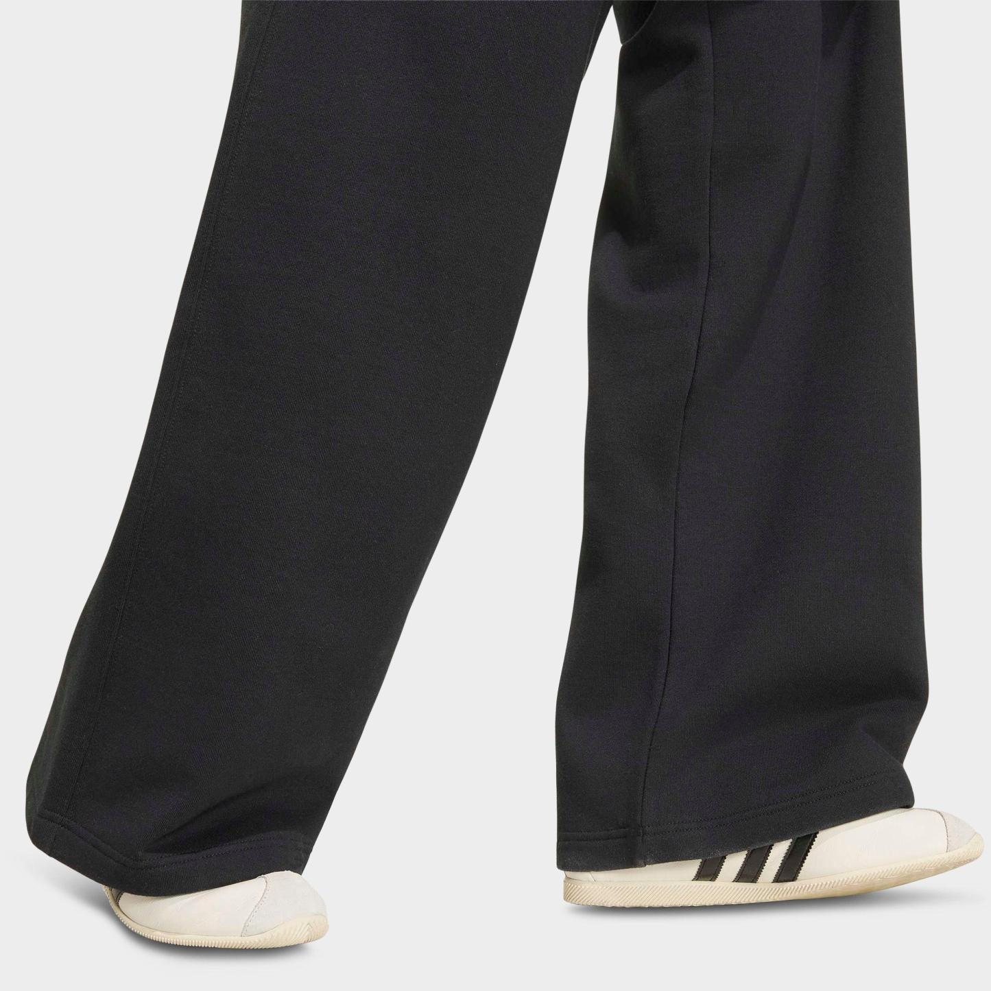 Women's adidas Originals Essentials Fleece Wide Leg Pants - Black