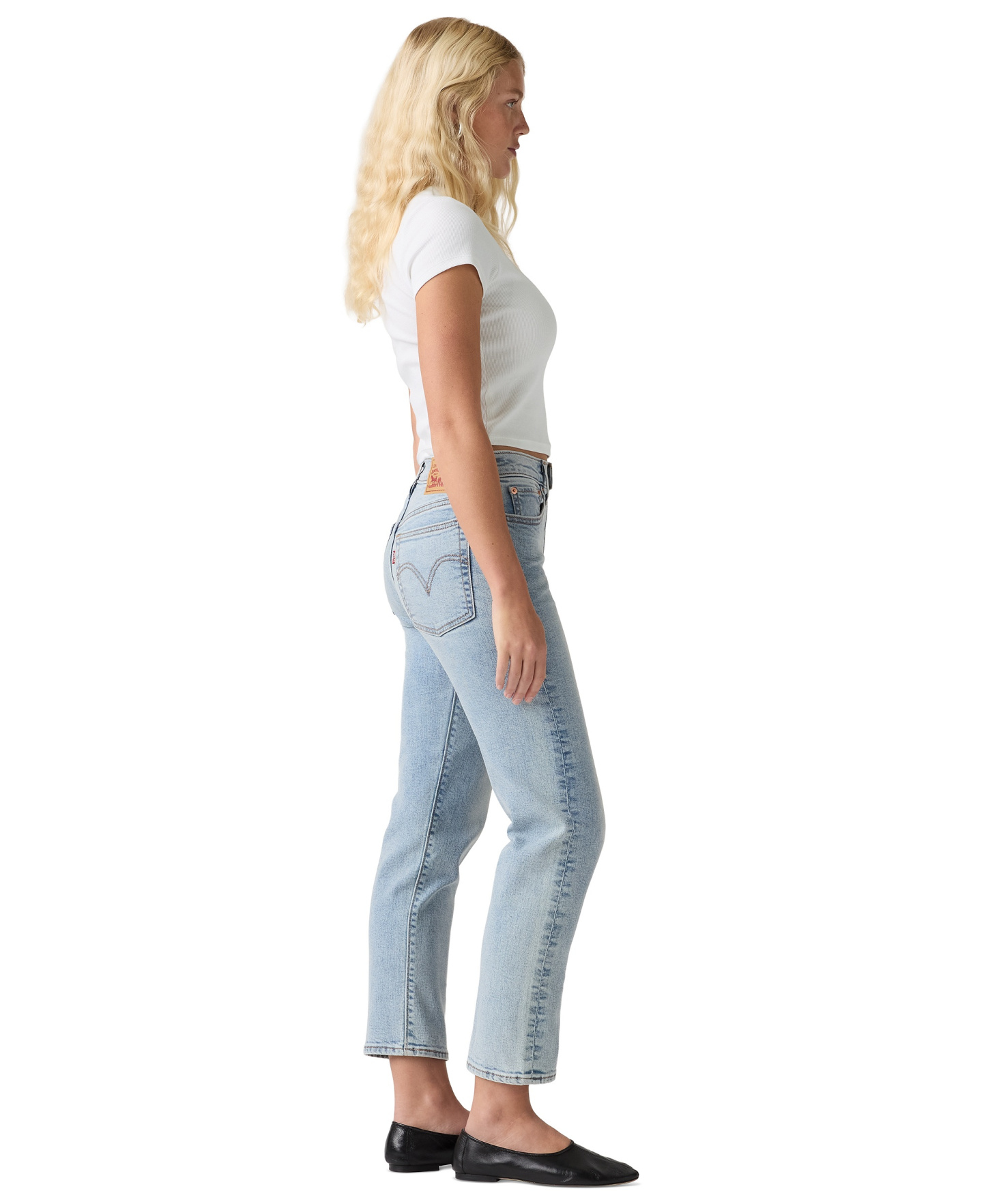 Levi's Women's Wedgie Straight-Leg High-Rise Cropped Jeans - Halfway Th