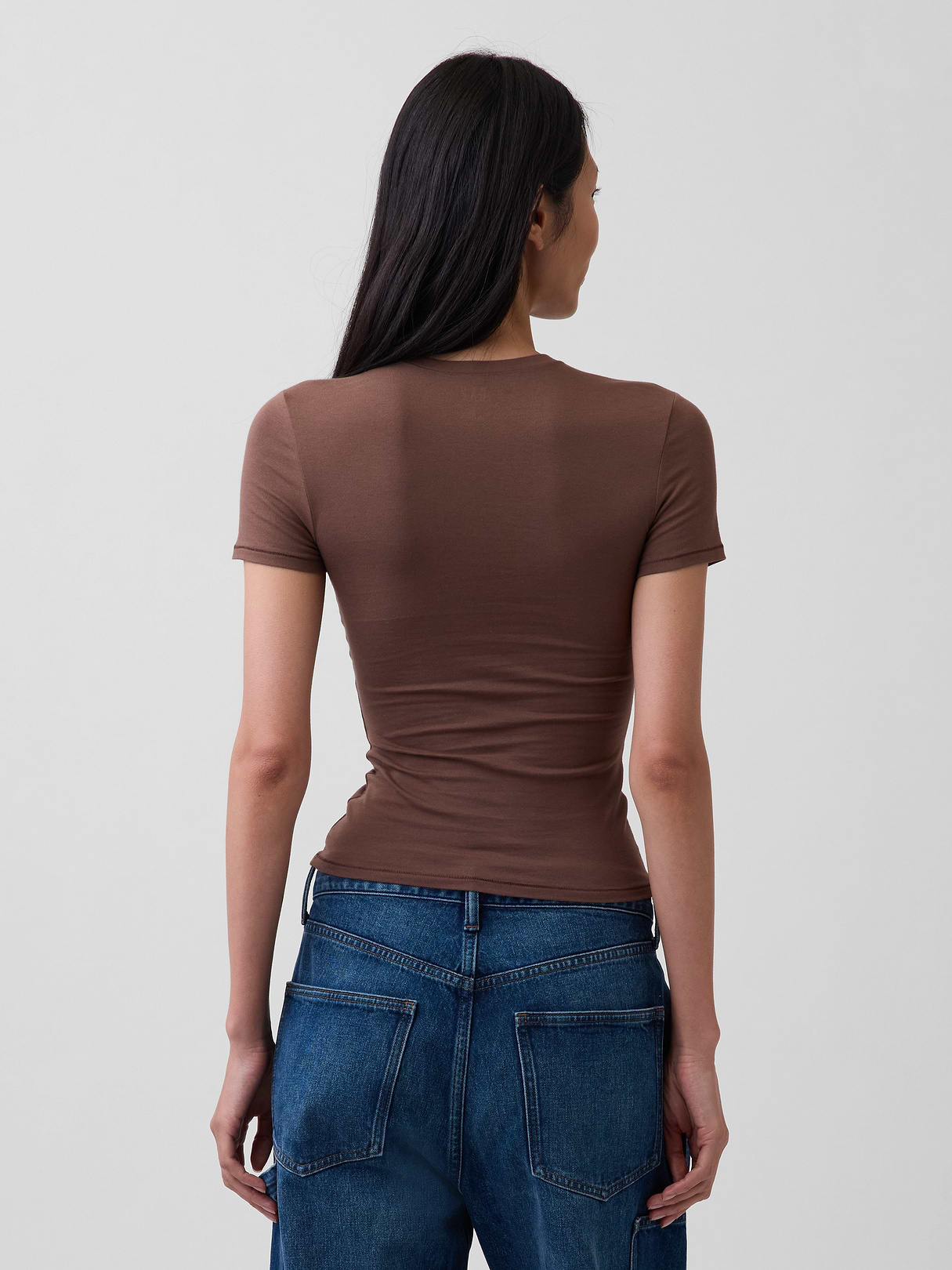 CloseKnit Jersey T-Shirt - Amberwood brown