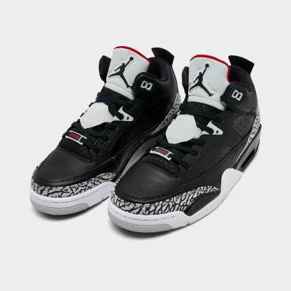 Big Kids' Air Jordan Son of Mars Low Casual Shoes - Black/University Red/Grey Mist - view 2