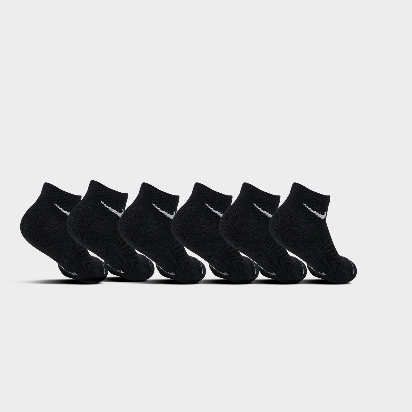 Nike Everyday Elevated Ankle Socks (6-Pack) - Black/White