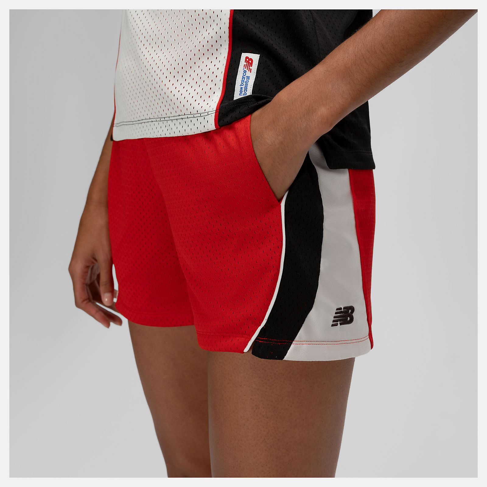 New Balance Basketball Performance Mesh Short, WB61O09QTRE