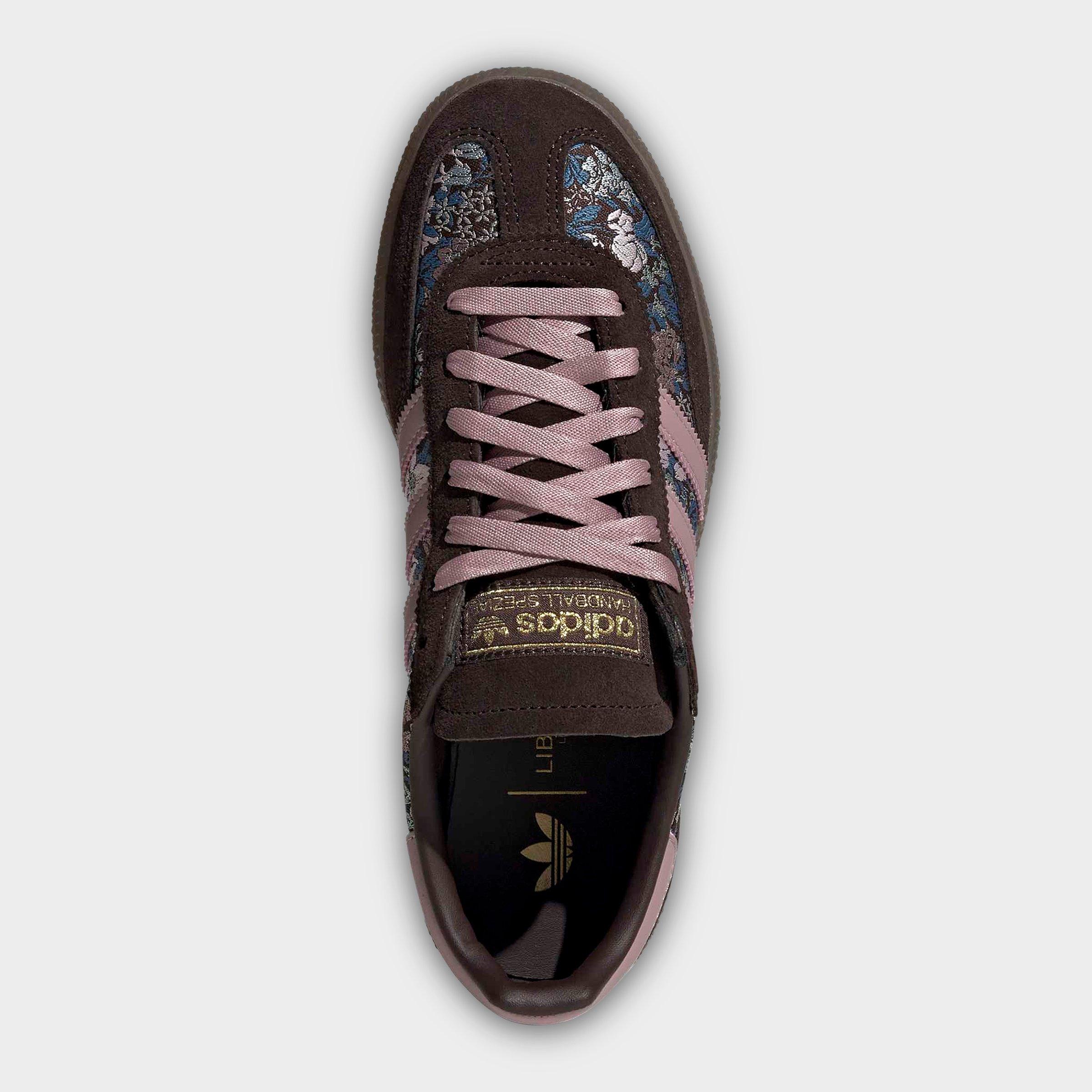 Women's adidas Originals Handball Spezial Casual Shoes - Part 1 - Aurora Coffee/Magic Mauve/Gum - Top view