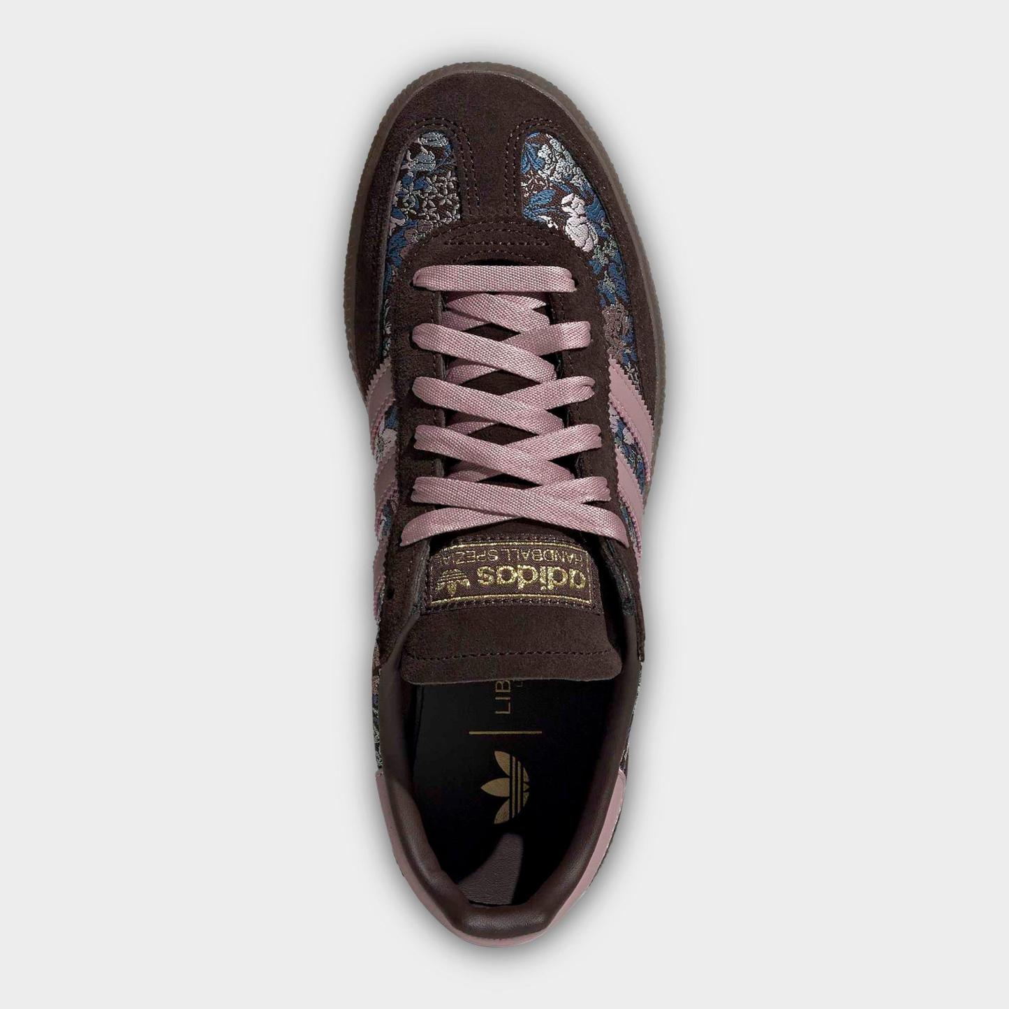 Women's adidas Originals Handball Spezial Casual Shoes - Part 1 - Aurora Coffee/Magic Mauve/Gum - Top view