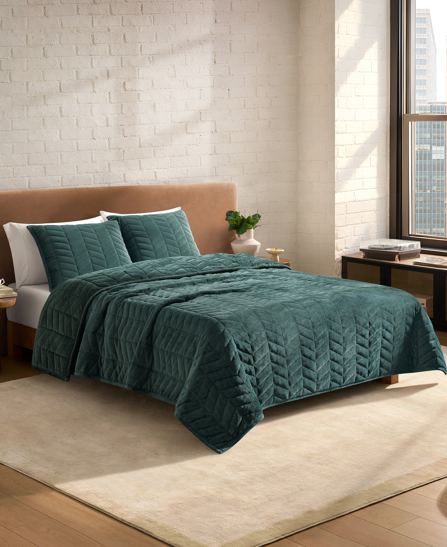UGG® Coco 2-Piece Quilt Set, Twin/Twin XL - Coffee Berry