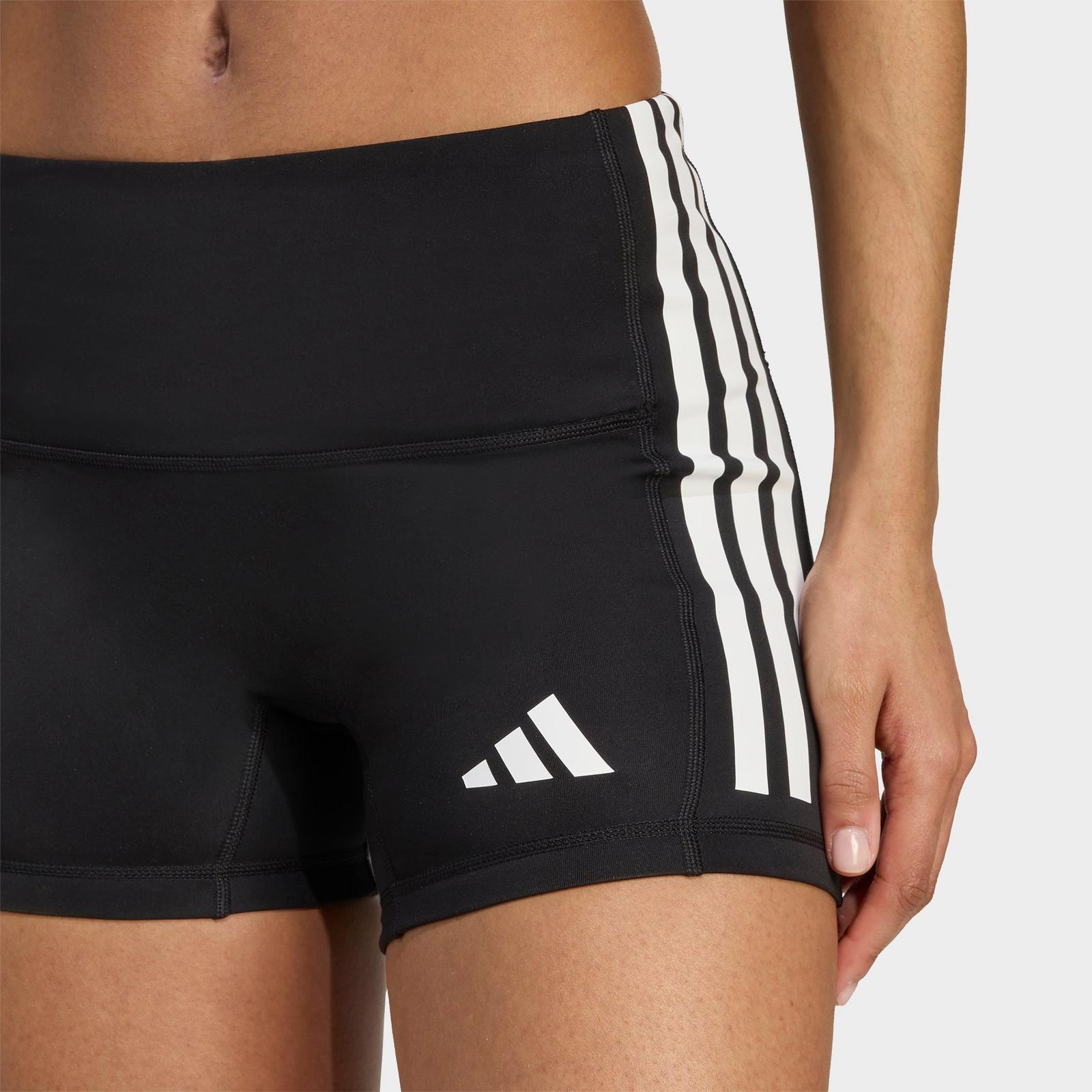 Women's adidas 3-Stripes 4-Inch Volleyball Shorts - Black - view 4