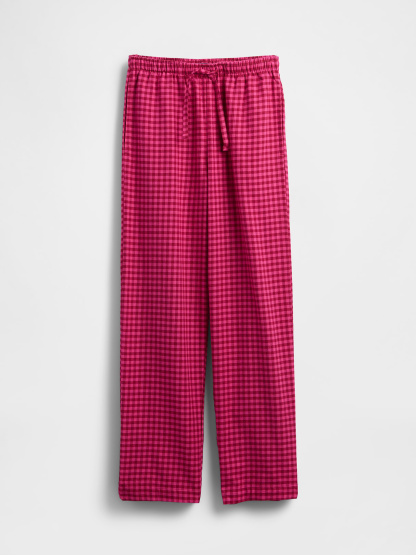 Adult Softest Flannel PJ Pants - Pink gingham
