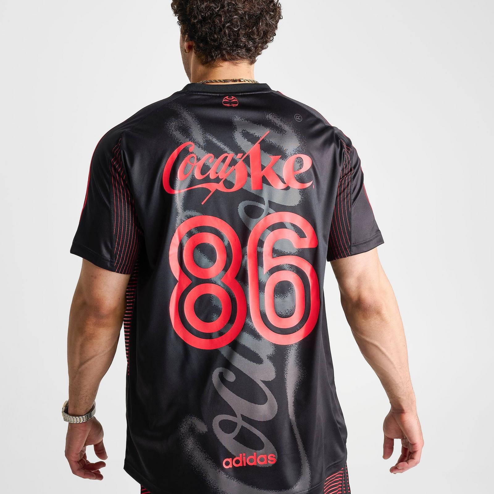 Men's adidas x Coca-Cola Teamgeist Soccer Jersey - Black - view 6