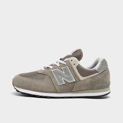 Big Kids' New Balance 574 Casual Shoes - Grey/White - view 1