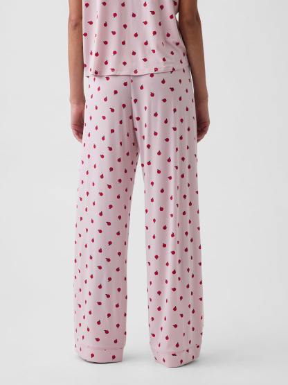 SoftMade Modal PJ Pants - Pink apple print