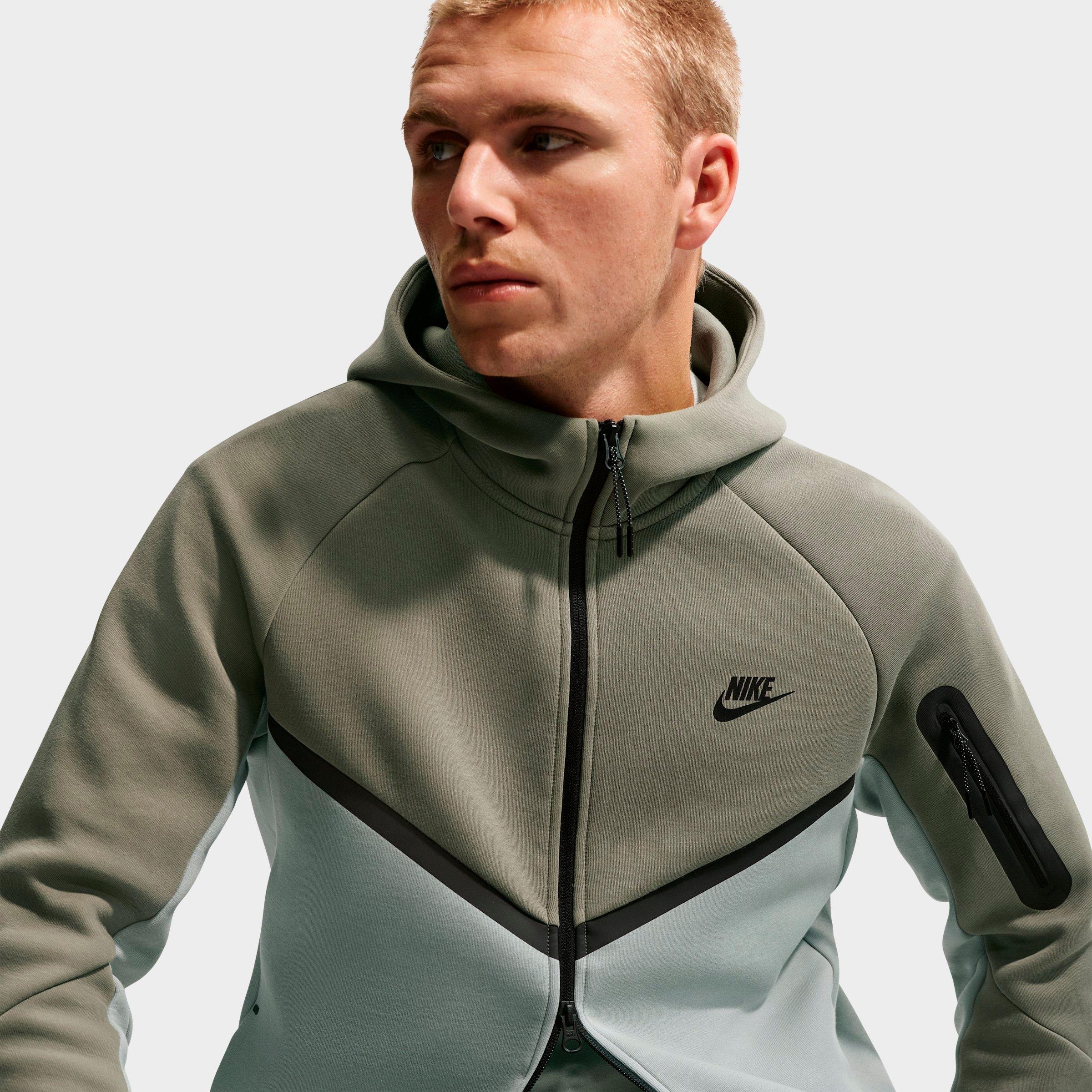 Men's Nithtke Tech Fleece Windrunner Full-Zip Hoodie - Part 2 - Silver Sage/Light Pumice/Black