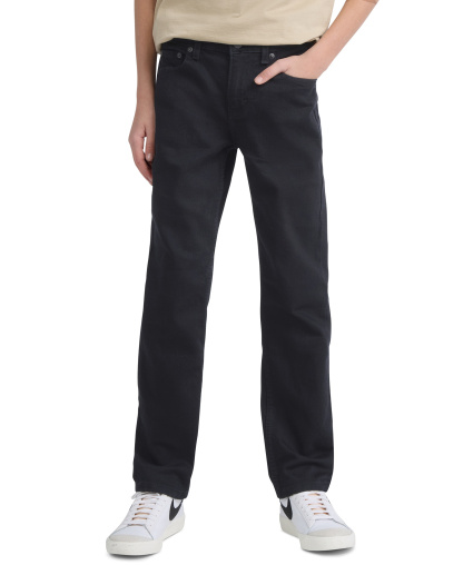 Levi's Boys' 2T-7 502™ Taper Fit Stretch Performance Jeans - Black