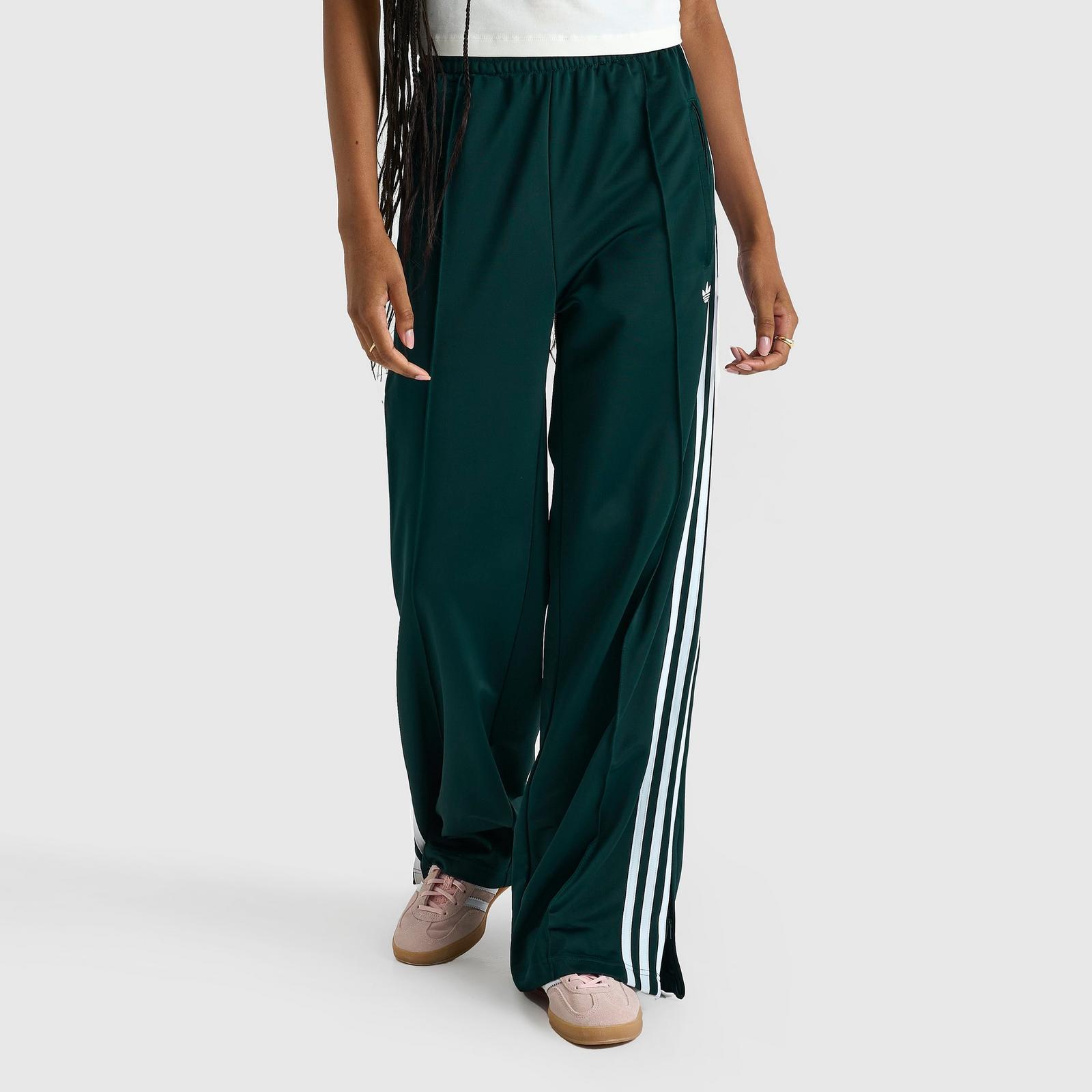 Women's adidas Originals adicolor 3-Stripes Firebird Loose Track Pants - Aurora Ivy/White - view 3