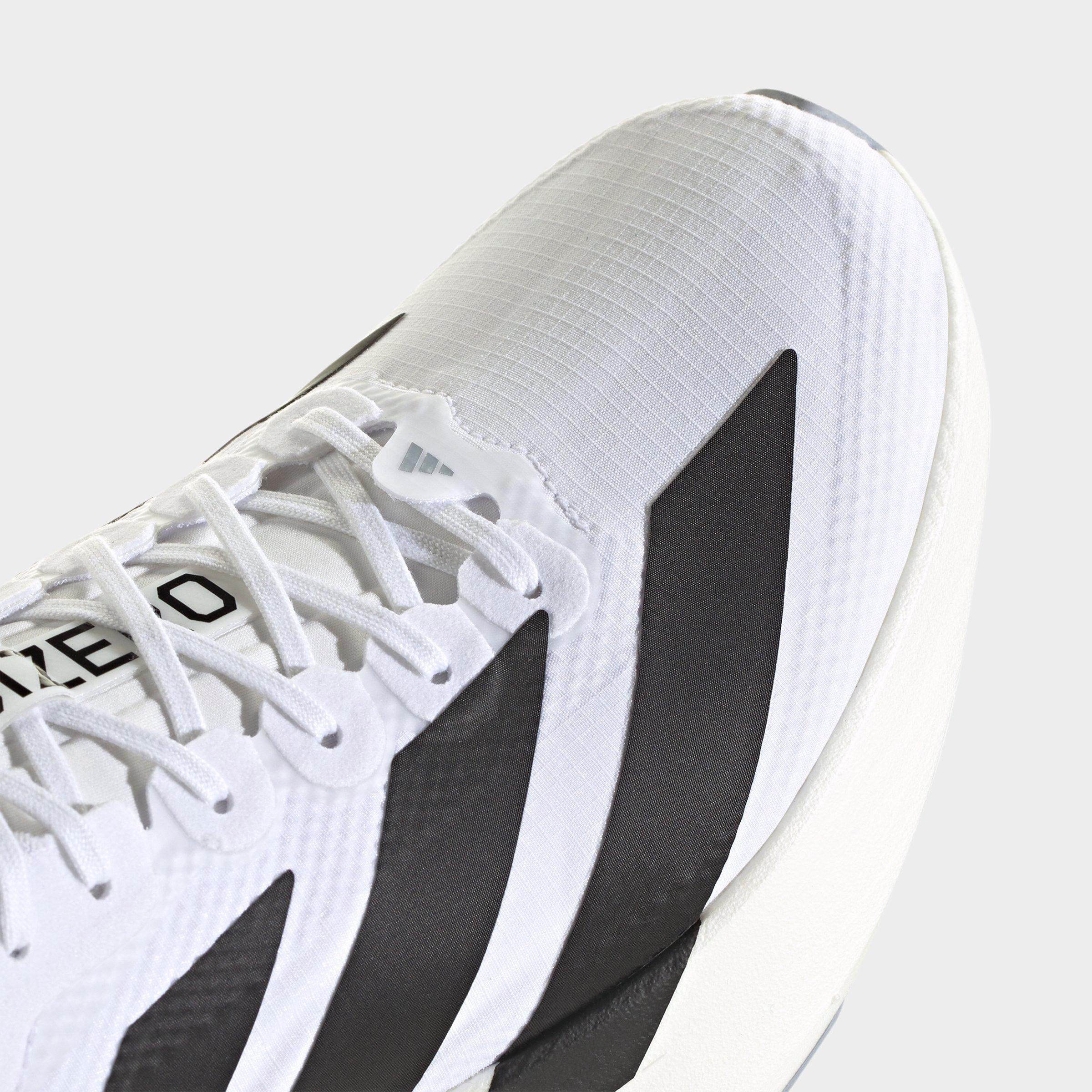 Men's adidas Adizero EVO SL Woven Running Shoes - Part 1 - Cloud White/Core Black/Dash Grey - Detail shot