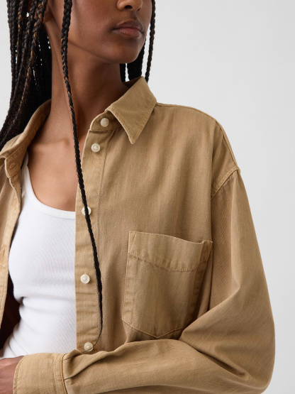 Denim Big Shirt - Mojave tan