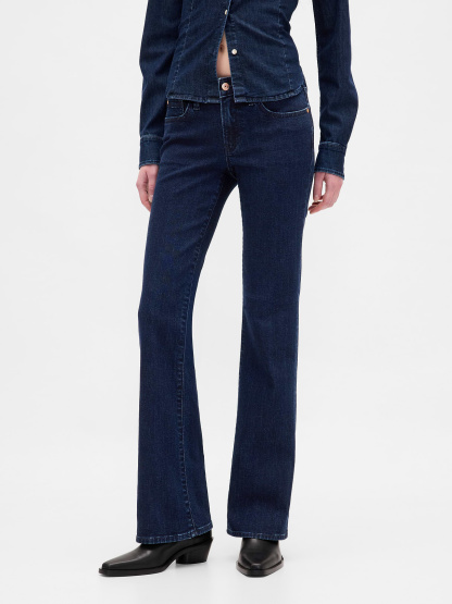 Low Rise Long & Lean Jeans - Dark blue indigo