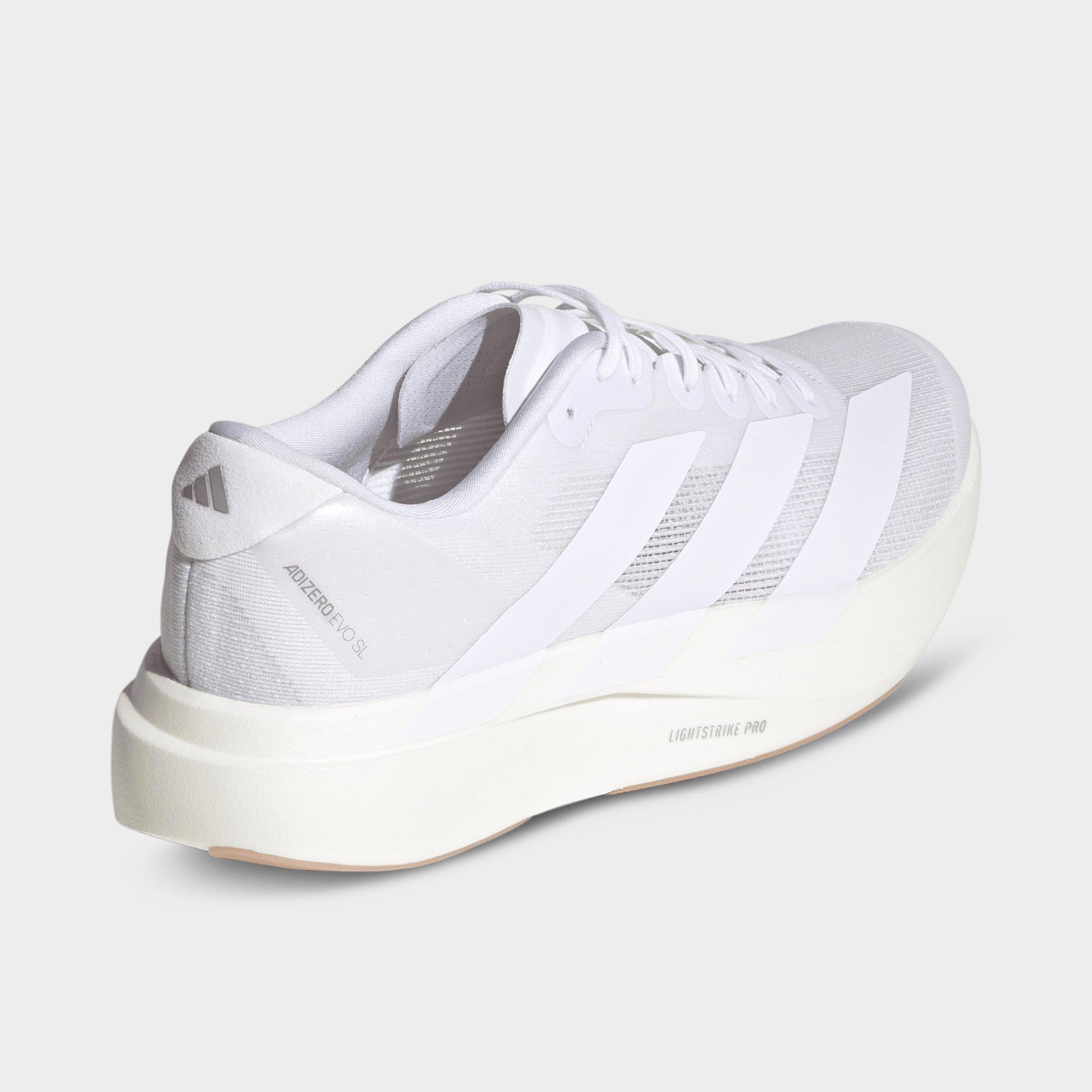 Men's adidas Adizero EVO SL Running Shoes - Part 1 - Cloud White/Cloud White/Warm Sandstone - Back view