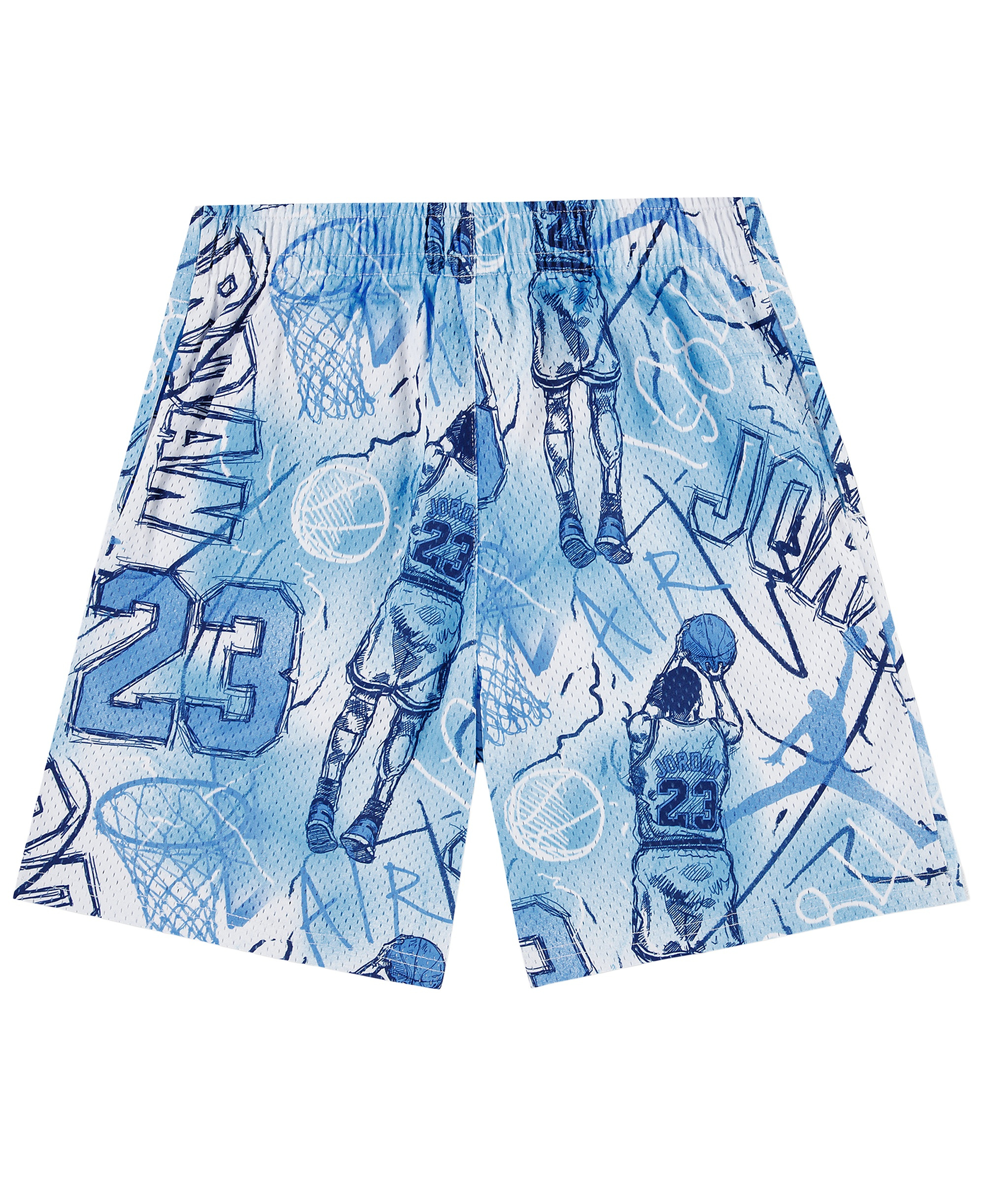 Jordan Boys' 8-20 Notebook Doodle Printed Shorts - Blue