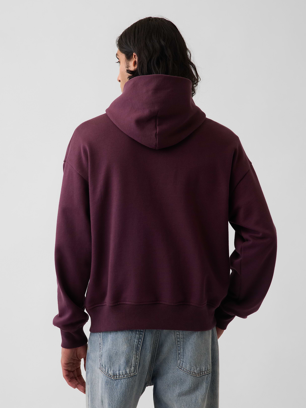 Adult Heavyweight Oversized Hoodie - Bordeaux purple