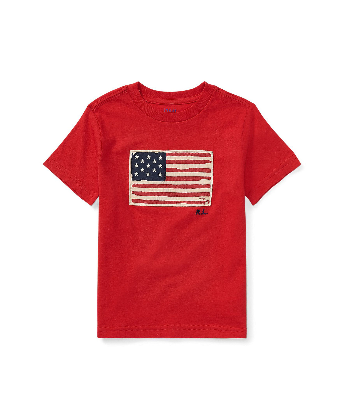 Polo Ralph Lauren Boys' 8-20 Flag Cotton Jersey Tee - Rl 2000 Red
