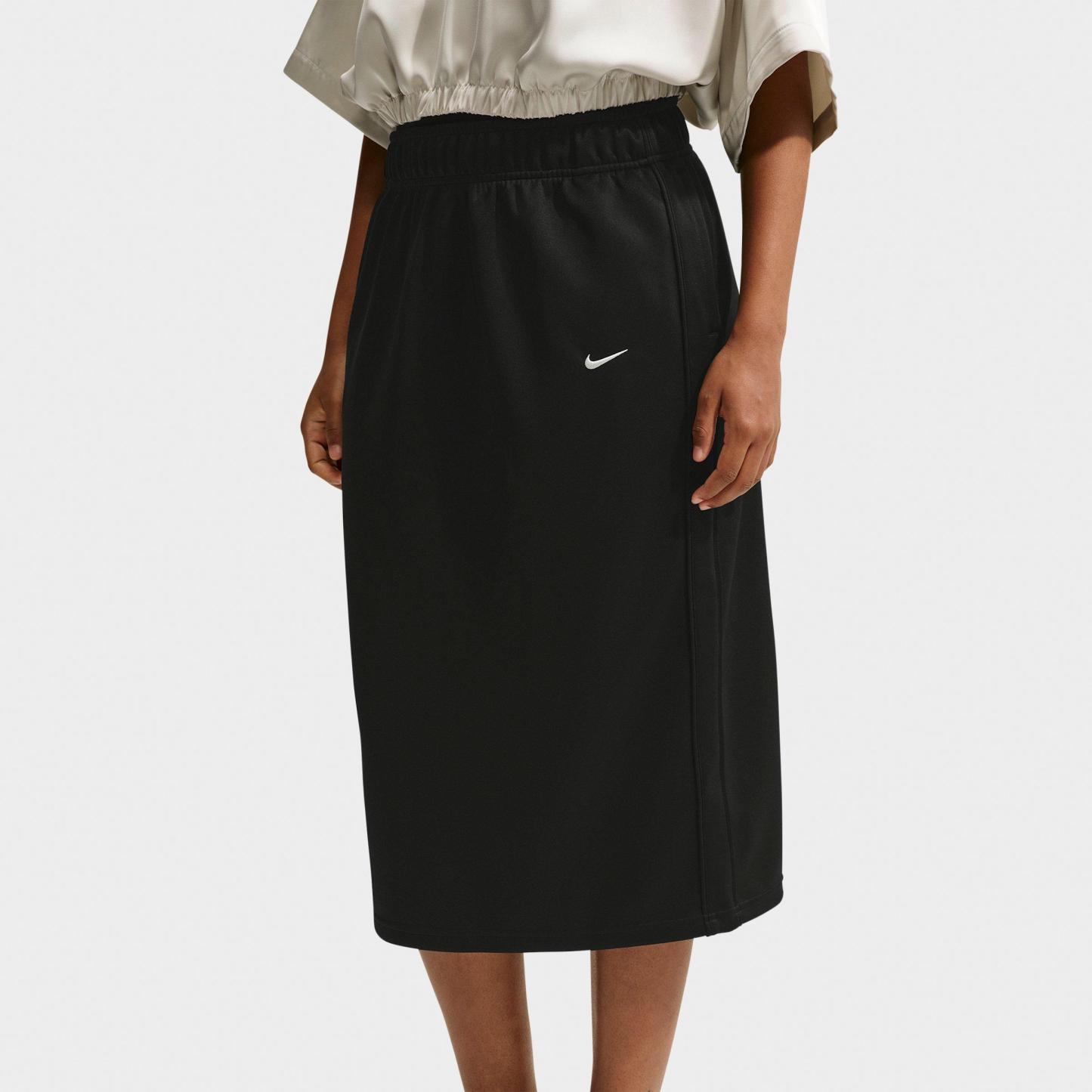 Women's Nithtke Sportswear Loose Midi Track Skirt - Black/Black/Sail