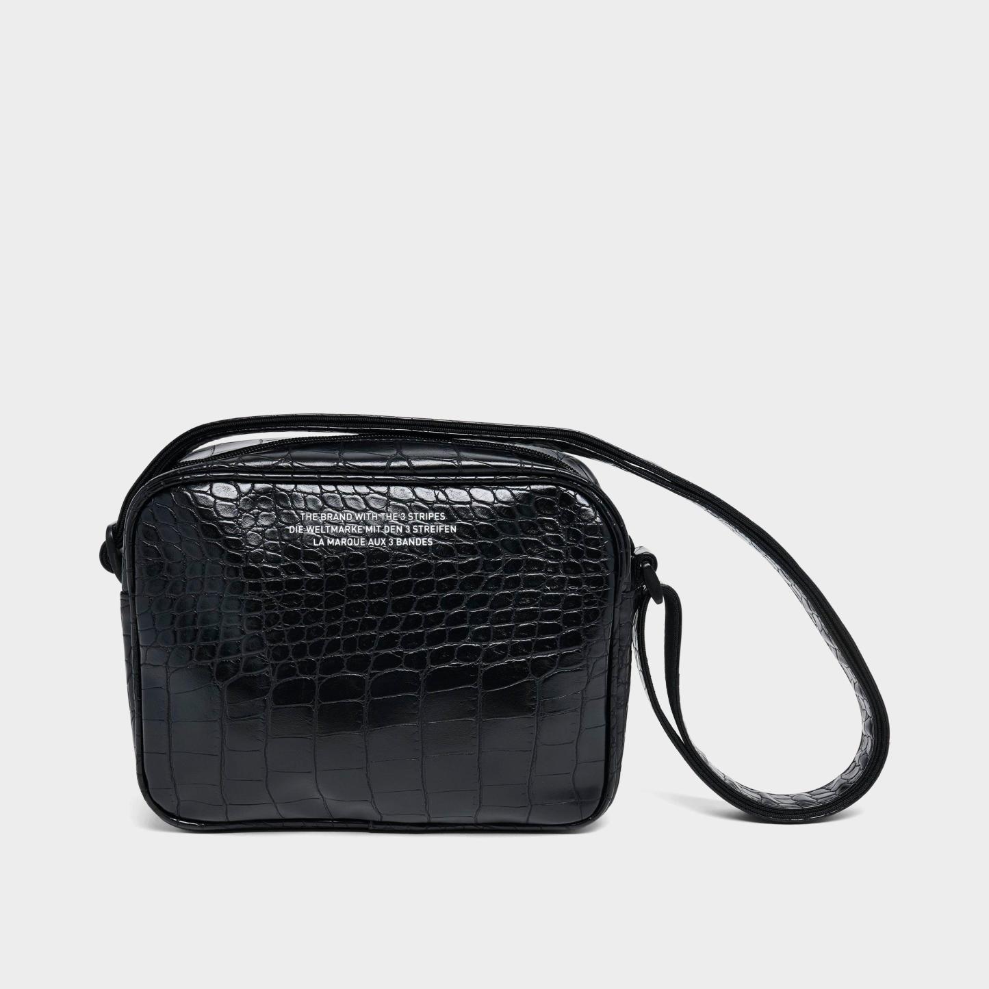 adidas Originals Airliner Crossbody Bag - Black Croc