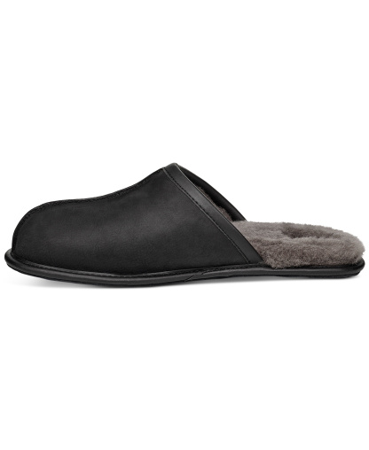 UGG® Men's Scuff Leather Slippers - Black
