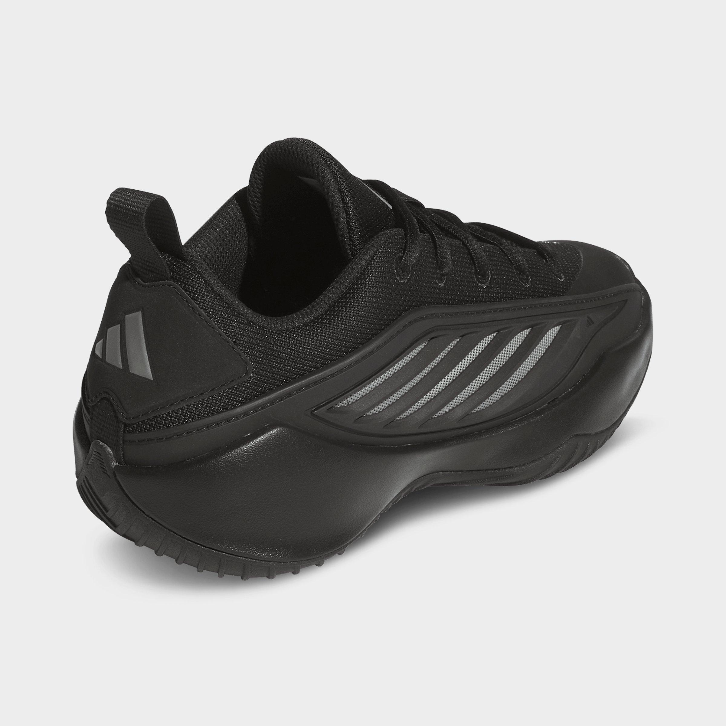 Big Kids' adidas Believe That 1 Basketball Shoes - Core Black/Iron Metallic/Core Black - Back view