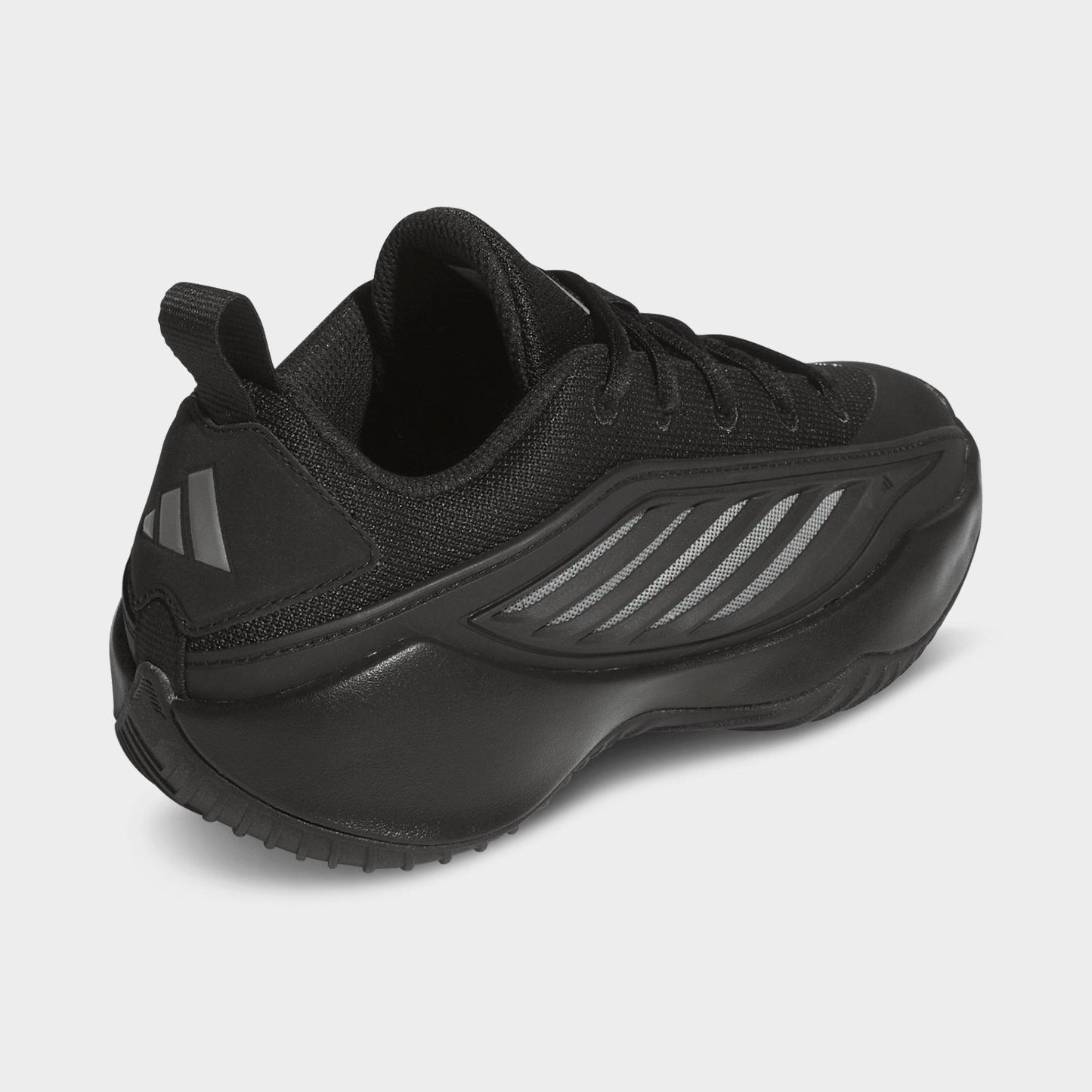 Big Kids' adidas Believe That 1 Basketball Shoes - Core Black/Iron Metallic/Core Black - Back view
