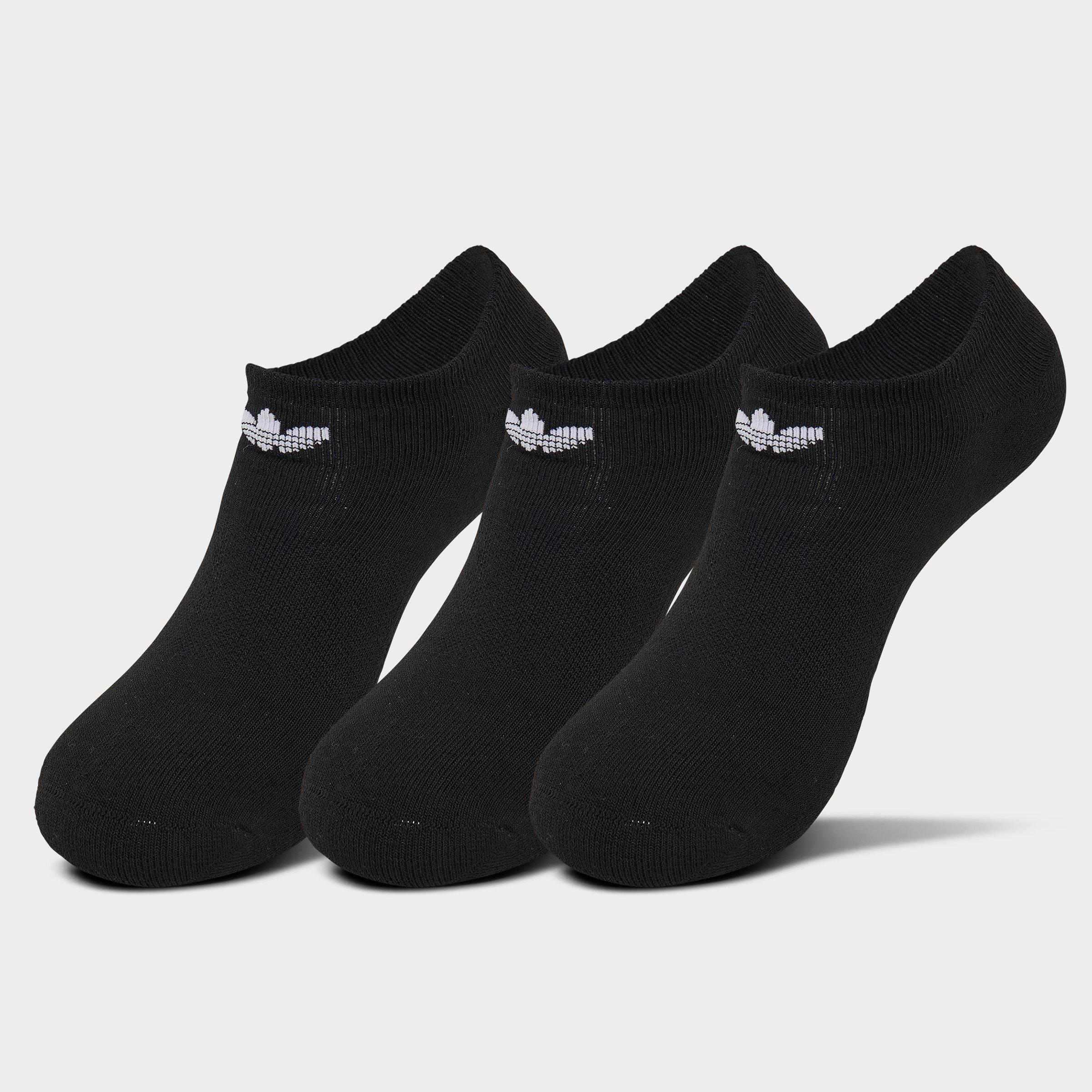 adidas Originals Trefoil 2.0 No-Show Socks (6-Pack) - Black/White
