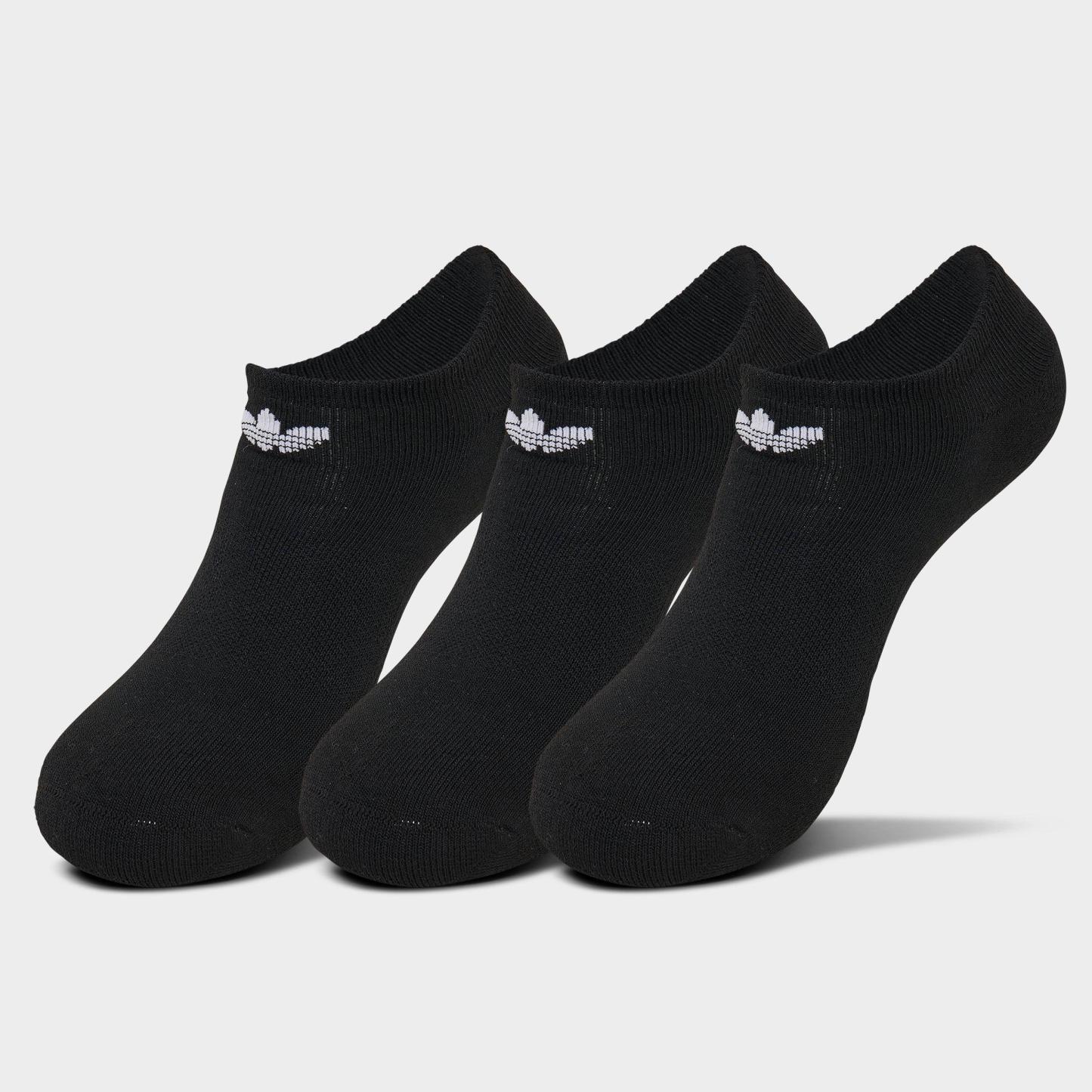 adidas Originals Trefoil 2.0 No-Show Socks (6-Pack) - Black/White
