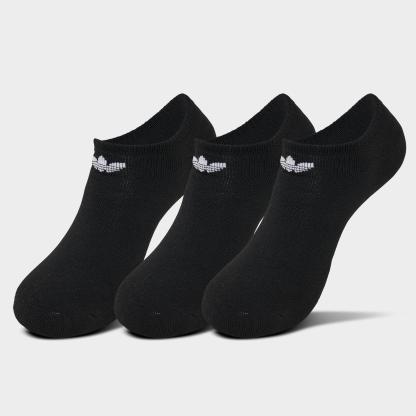 adidas Originals Trefoil 2.0 No-Show Socks (6-Pack) - Black/White