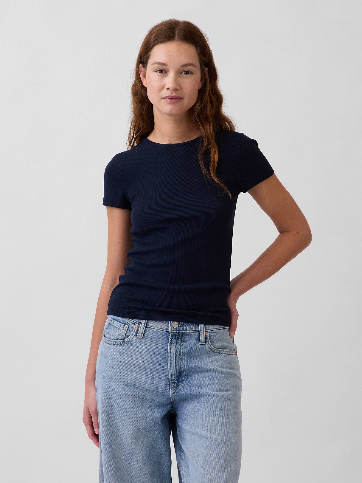 Modern Rib T-Shirt - New classic navy blue