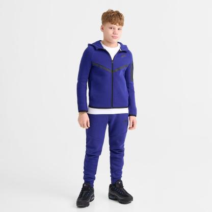 Big Kids' Nike Sportswear Tech Fleece Reflective Jogger Pants - Deep Royal Blue/Black/Black