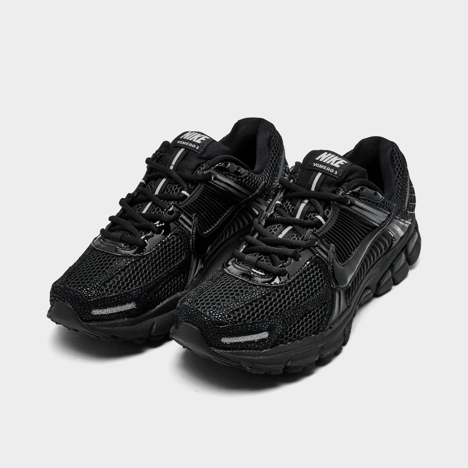 Women's Nike Zoom Vomero 5 Casual Shoes - Black/Metallic Silver/Anthracite/Black