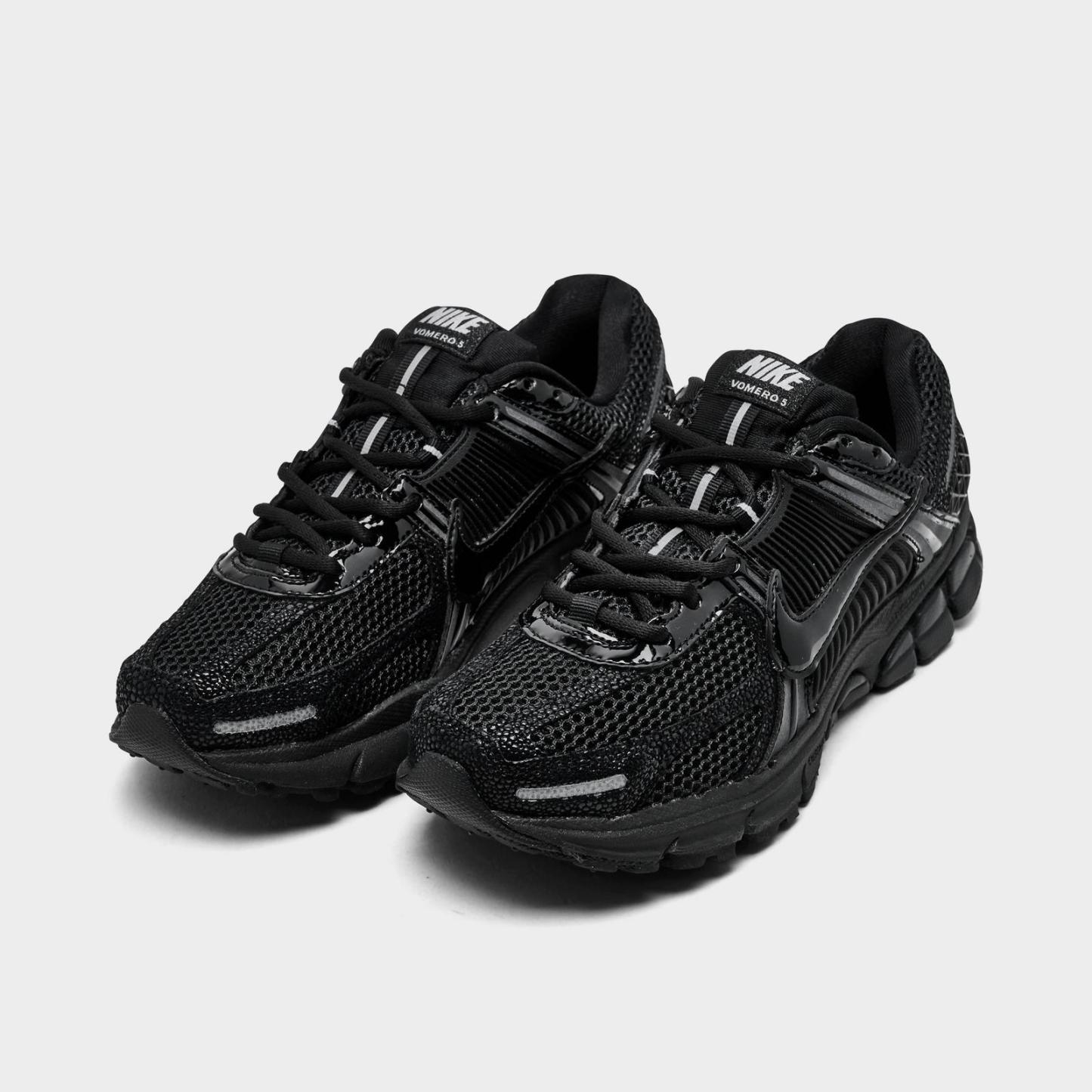 Women's Nike Zoom Vomero 5 Casual Shoes - Black/Metallic Silver/Anthracite/Black