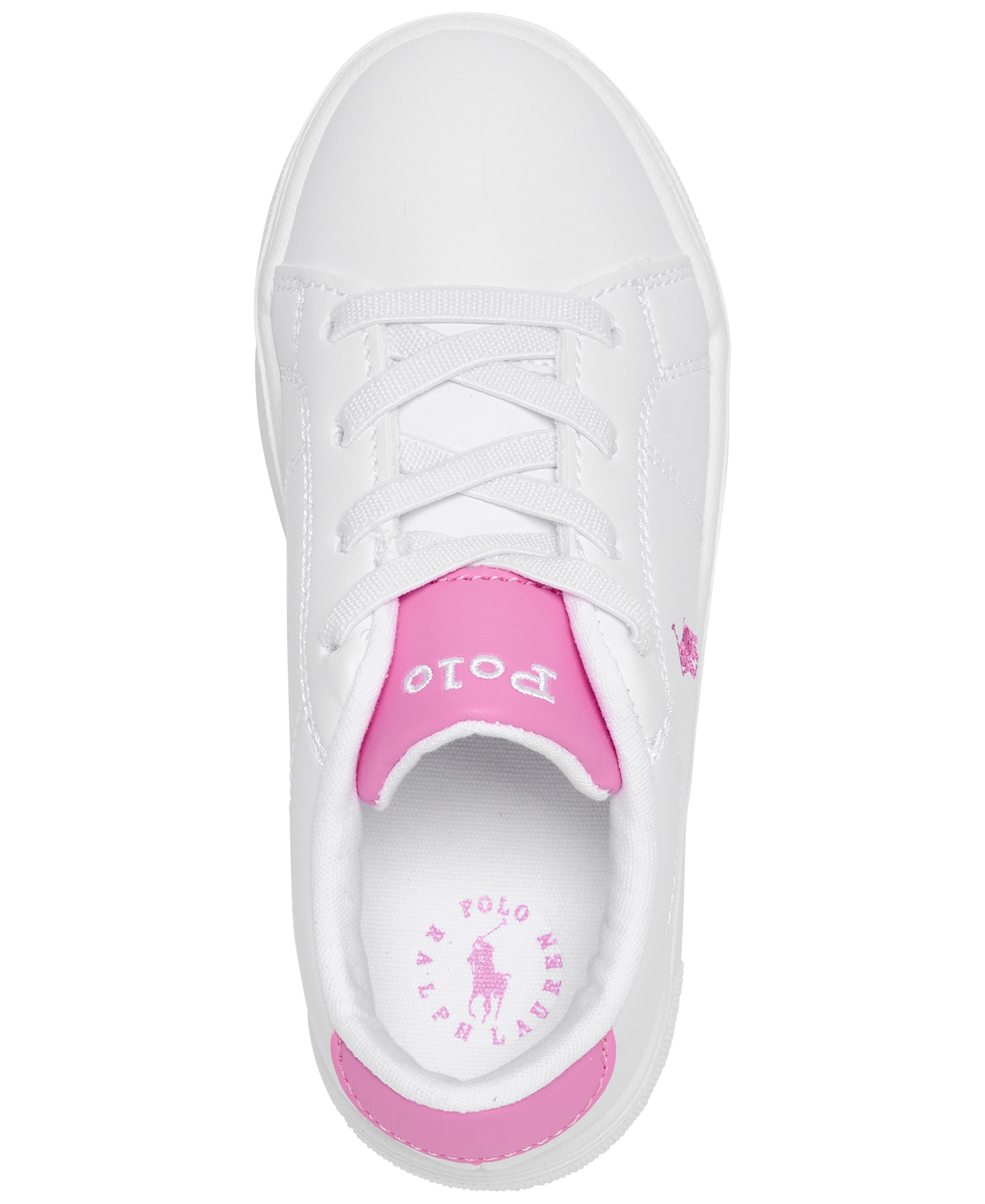 Polo Ralph Lauren Toddler Kids Sutton Fastening Strap Casual Sneakers from Finish Line - White