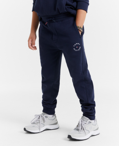 Tommy Hilfiger Boys' 8-20 Logo Knit Jogger Pants - Navy Blazer