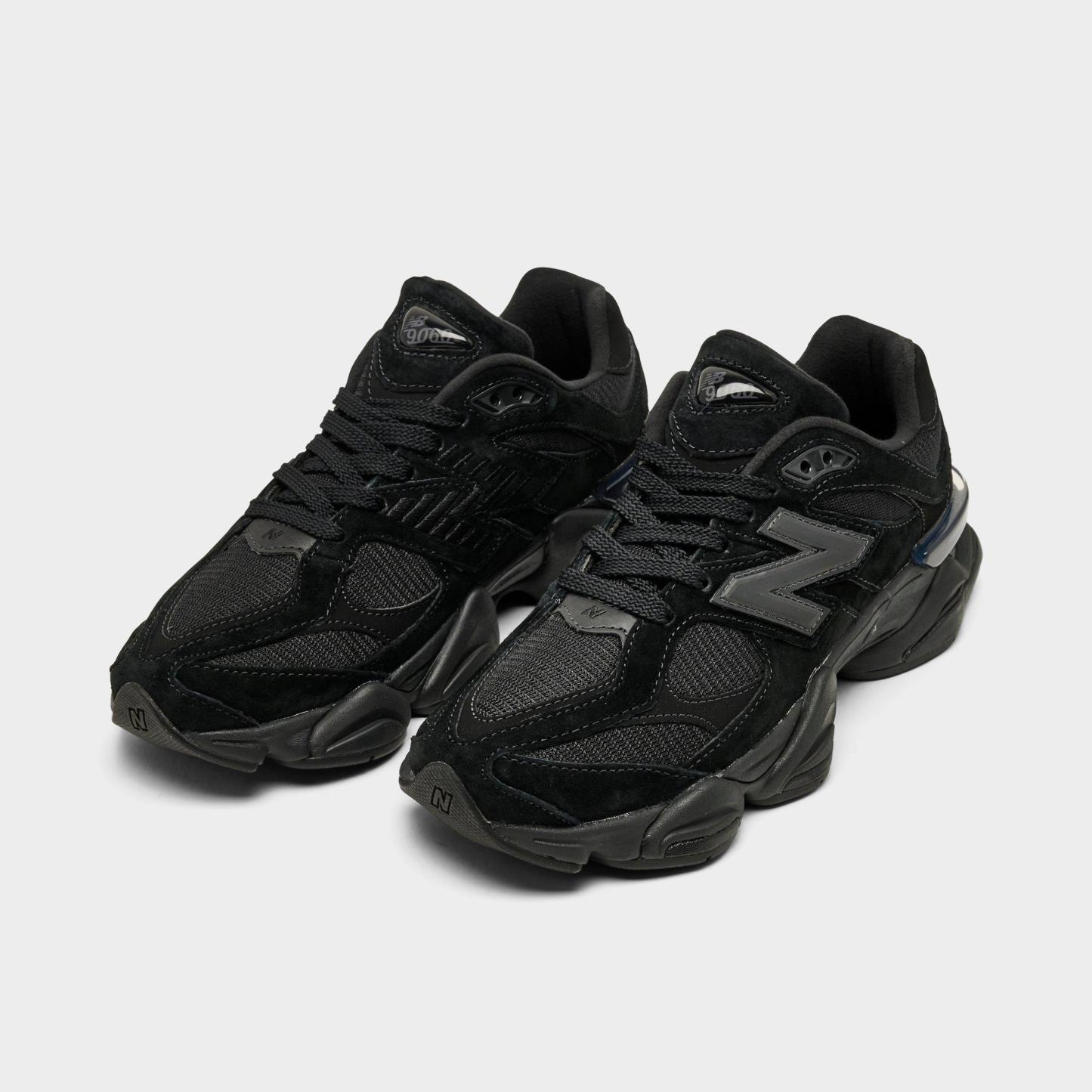 Women's New Balance 9060 Casual Shoes - Black/Black - view 2