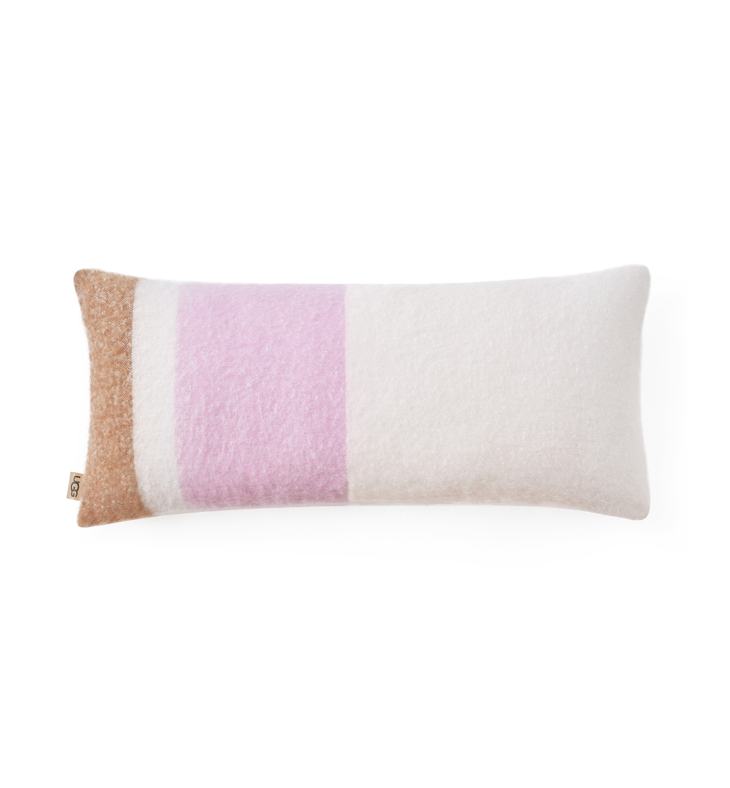 UGG® Simona Faux Mohair Bolster Decorative Pillow, 14" x 36" - Rosetta Stripe