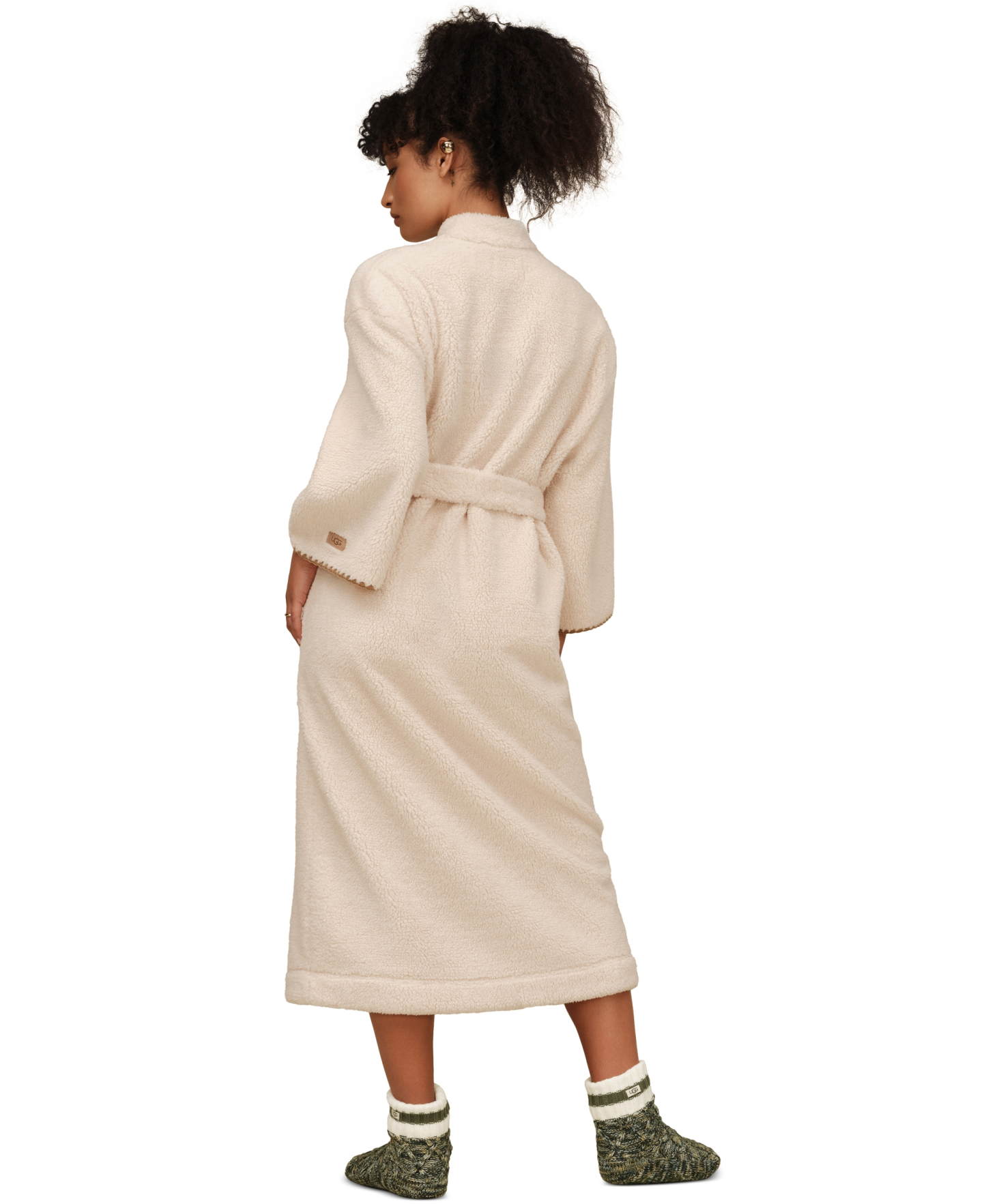 UGG® Women's Linet Fleece Long Robe - Cream