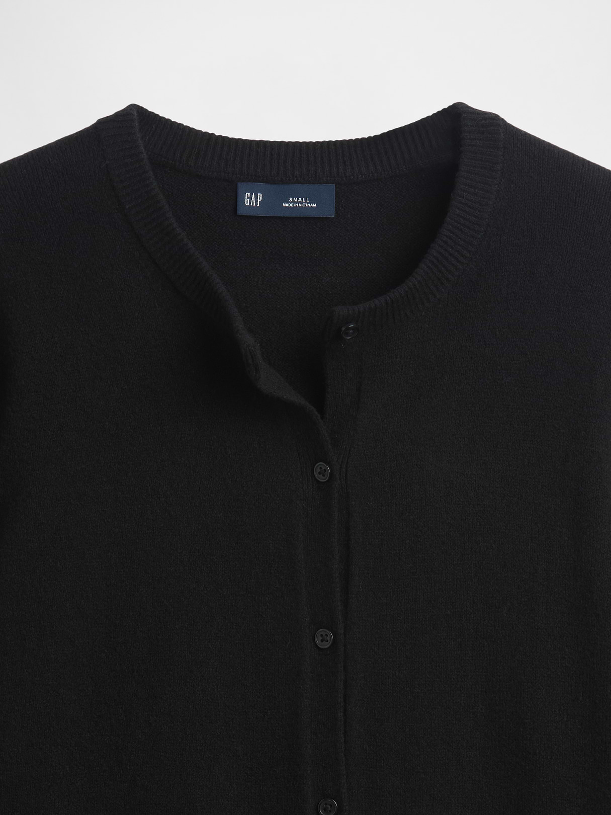 CashSoft Crop Cardigan - Black