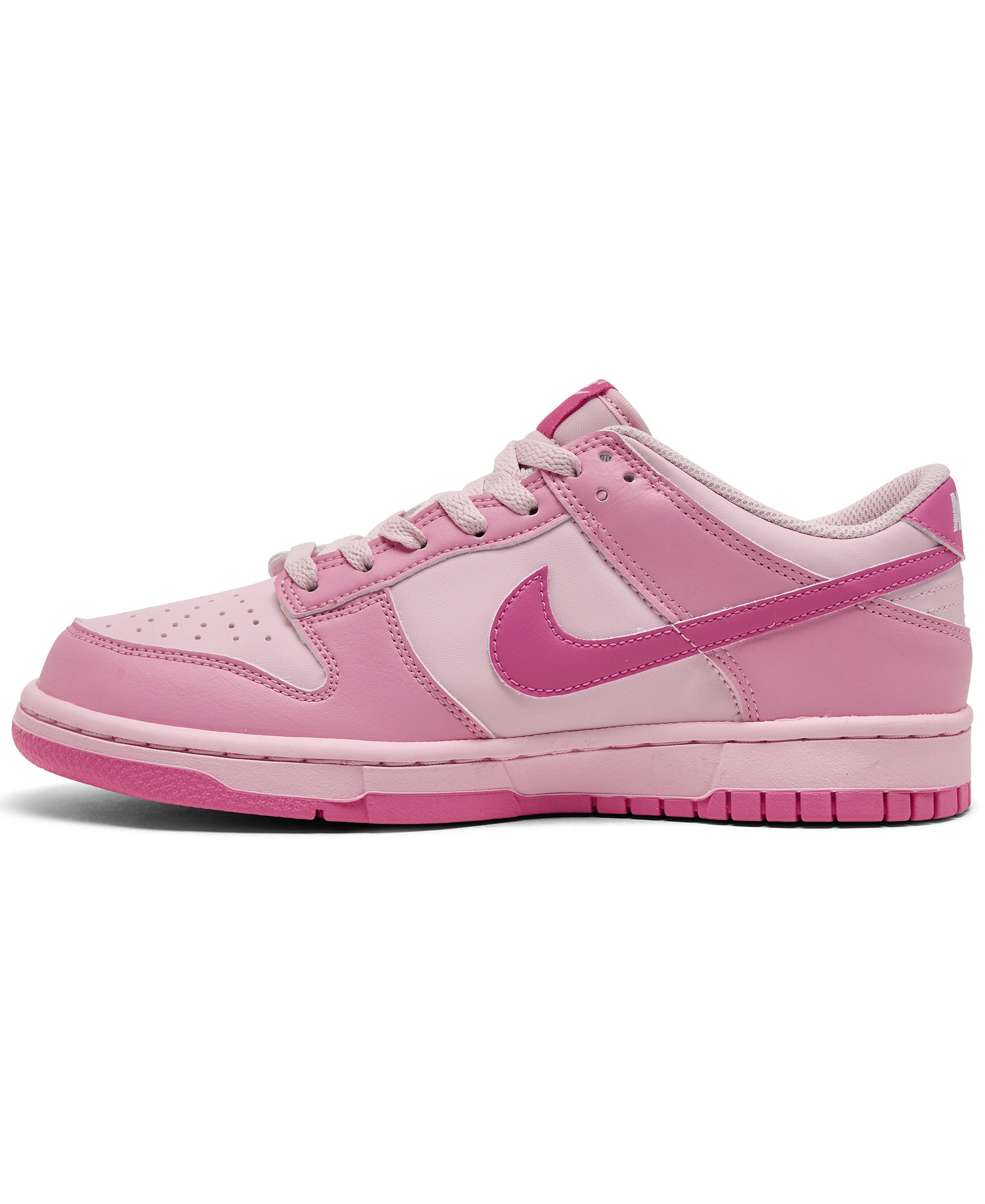 Nike Big Kids' Dunk Low Lifestyle Sneakers from Finish Line - Pink, White
